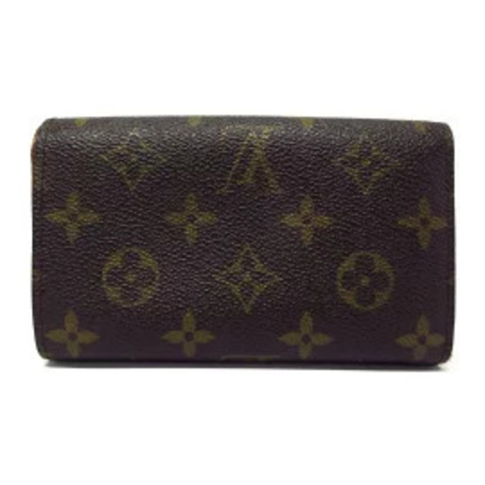 Louis Vuitton Monogram Tresor Canvas fold Bi Wallet Portefeuille Brown